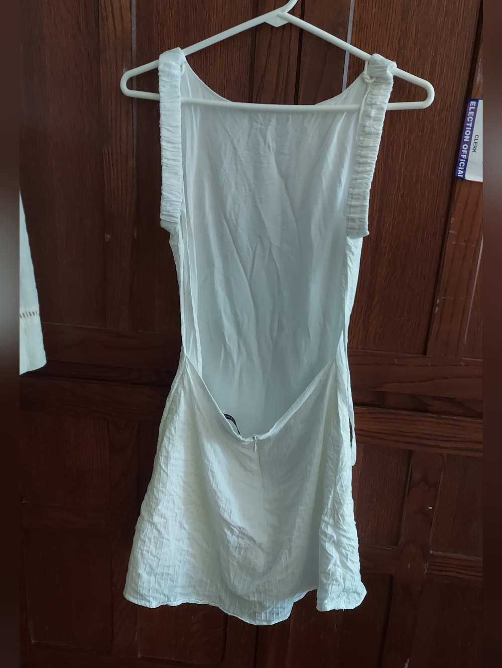 Backless High Neck Sundress Sleeveless With Pockets Side Boob
